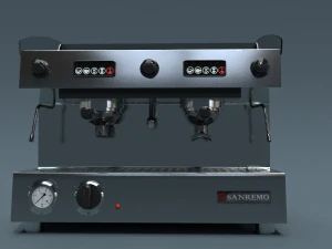 Collection of 3 coffee machines 3D Model