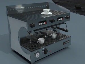 Collection of 3 coffee machines 3D Model