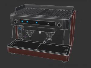 Collection of 3 coffee machines 3D Model