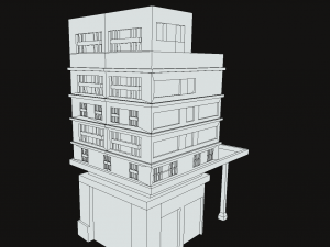 Building lowpoly Modelo 3D