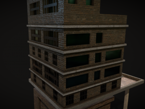 Building lowpoly Modelo 3D