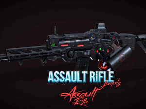 Fuzil de assalto Modelo 3D