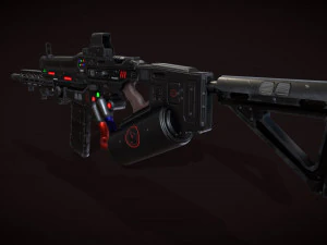 Assault Rifle 3D Model