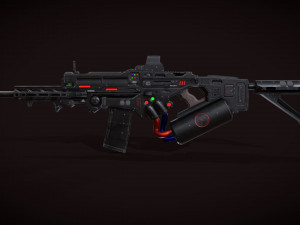 Assault Rifle 3Dモデル