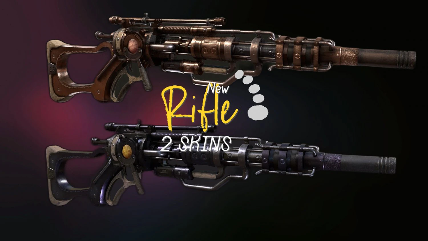Rifle VerG Low-poly 3D Model .c4d .max .obj .3ds .fbx .stl .blend 