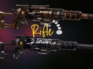 Rifle VerG baixo poli Modelo 3D