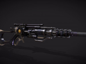 Rifle VerG Low-poly 3D 模型