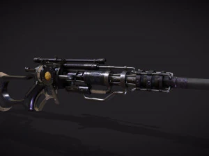 Rifle VerG Low-poly 3D Model