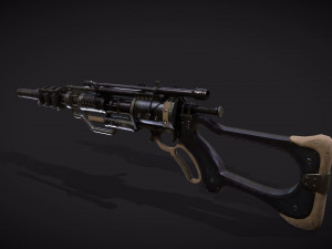 Rifle VerG Low-poly 3D 模型