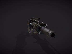 Rifle VerG Low-poly 3D 模型