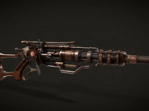 Rifle VerG Low-poly 3D Model