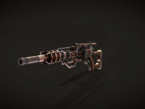 Rifle VerG Low-poly 3D Model