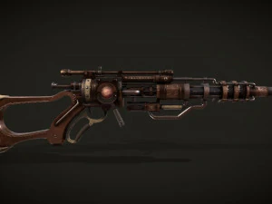 Rifle VerG Low-poly 3D Model