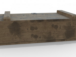 ammunition chest game ready pbr model Modèle 3D