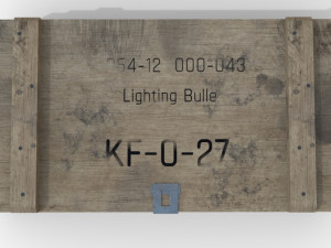 ammunition chest game ready pbr model Modèle 3D