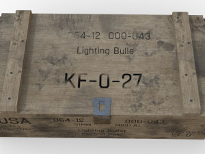 ammunition chest game ready pbr model Modèle 3D