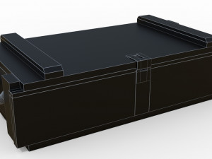 ammunition chest game ready pbr model Modèle 3D