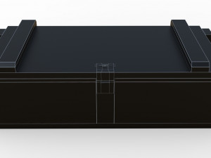 ammunition chest game ready pbr model Modèle 3D
