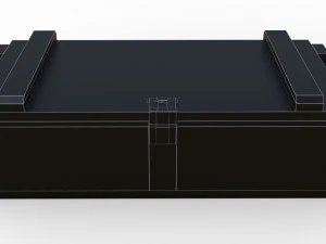 ammunition chest game ready pbr model 3D Model