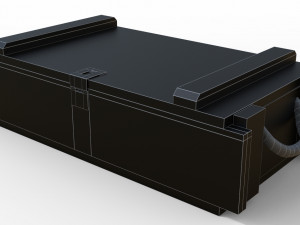 ammunition chest game ready pbr model Modèle 3D