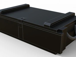 ammunition chest game ready pbr model 3D Model