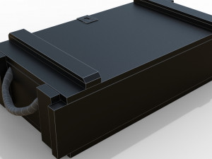 ammunition chest game ready pbr model Modèle 3D