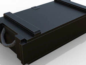ammunition chest game ready pbr model 3D Model