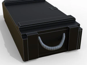 ammunition chest game ready pbr model 3D Model