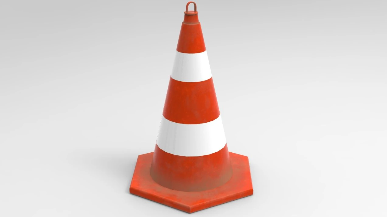 pbr gameready cone model low-poly 3D Model .c4d .max .obj .3ds .fbx .stl .blend 