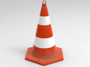 pbr gameready cone model low-poly 3D Model