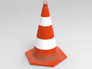 pbr gameready cone model low-poly 3D Model