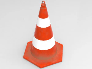pbr gameready cone model low-poly 3D Model