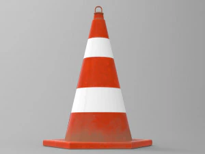 pbr gameready cone model low-poly 3D Model