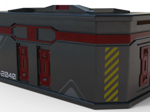 sci-fi box game reay pbr model Modelo 3D