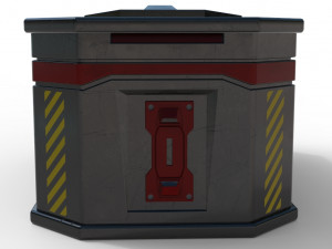 sci-fi box game reay pbr model Modelo 3D