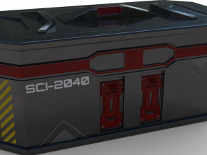 sci-fi box game reay pbr model Modelo 3D