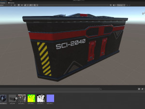 sci-fi box game reay pbr model Modelo 3D
