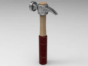 модель молотка Gameready PBR 3D Модель