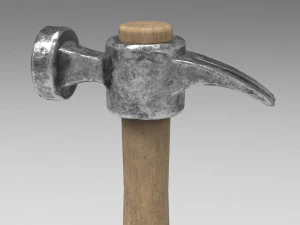 hammer gameready pbr model 3D Model