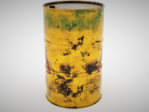 pbr barrel gameready model 3D Model
