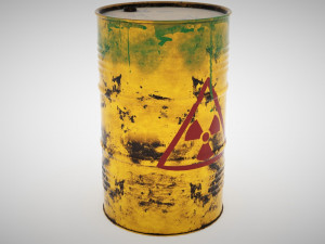 pbr barrel gameready model 3D Model