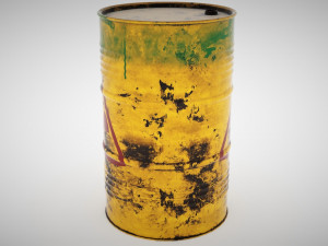 pbr barrel gameready model 3D Model