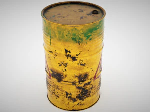 pbr barrel gameready model 3D Model