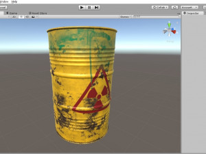 pbr barrel gameready model 3D Model