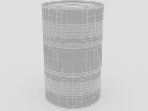 pbr barrel gameready model 3D Model