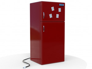 3d toons fridge model low-poly 3D Model
