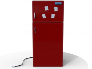 3d toons fridge model low-poly 3D Model
