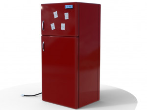 3d toons fridge model low-poly 3D Model