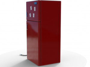 3d toons fridge model low-poly 3D Model