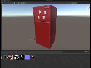 3d toons fridge model low-poly 3D Model